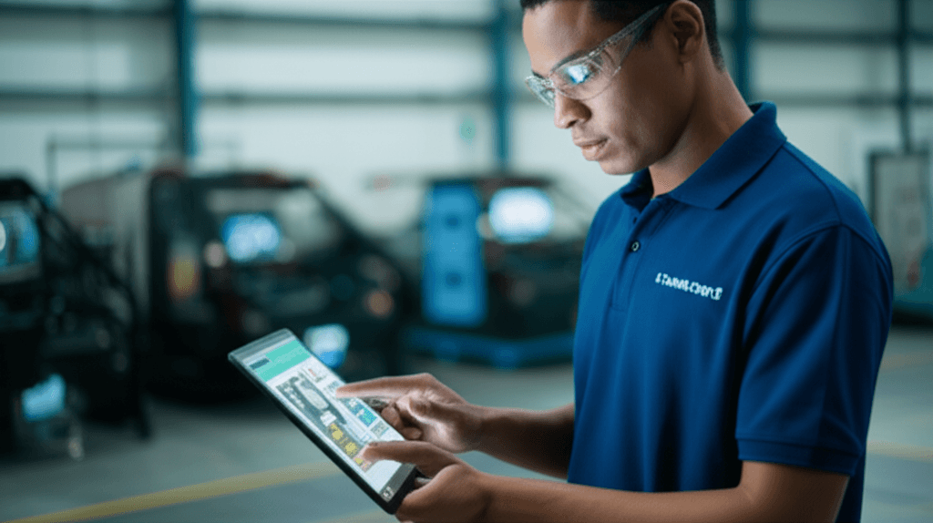 Service professionals using Fieldbookly